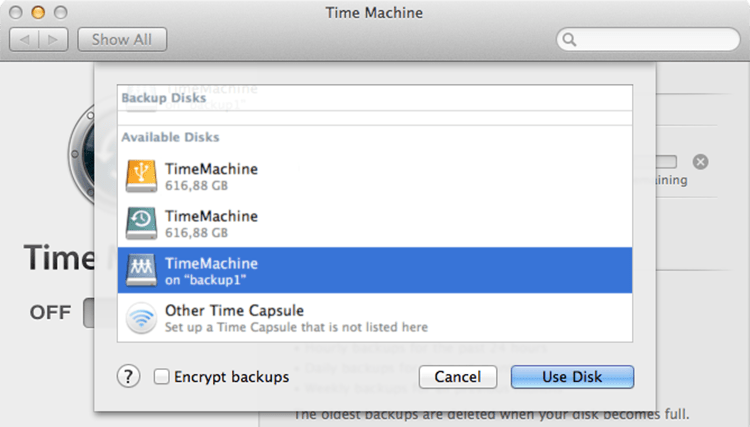 use mac os extended journaled for time machine